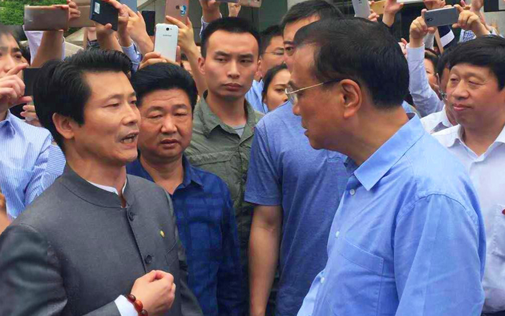 中共中央政治局常务、国务院总理李克强接见湖北EVO视讯集团主席刘雁飞